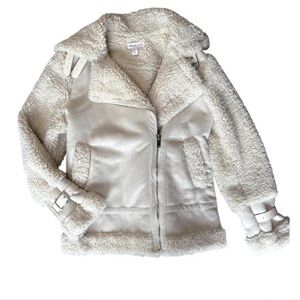 Elegant Cream Teddy Jacket